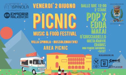 Pic Nic Festival: il 2 giugno a Villa Spinola, il primo pic nic dell’estate con Pop X, Edda, Makai