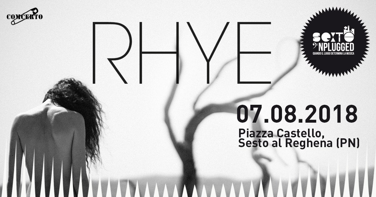 Sexto ‘Nplugged: Il live esclusivo di RHYE chiude la rassegna 2018